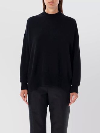 Jil Sander cashmere oversized ribbed crew neck jumper
