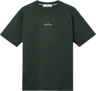 Stone Island T-Shirts, male, Green, Size: XL SS T-Shirt