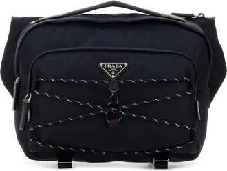 Prada Dark Blue Re-Nylon Prada Speedrock Belt Bag
