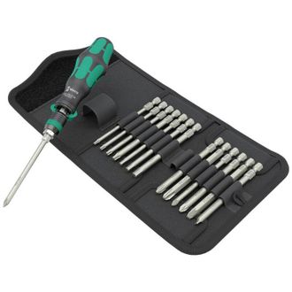 Wera Kraftform Kompakt 838 ra-r m Set 1 05051061001 Kit inserti 15 parti Croce Phillips, Croce Pozidriv, torx, Brugola - Wera