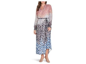 Nic+Zoe Blue Dahlia Dress Womens Dress Blue : 2XL, Chiffon/Polyester