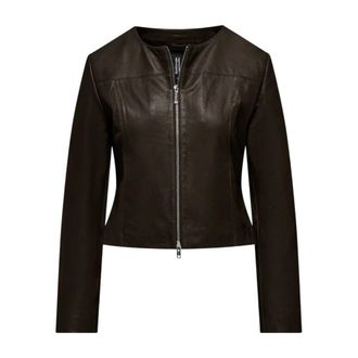 Bomboogie Leather Jackets, female, Brown, Size: 2XL Galy Leather Jacket
