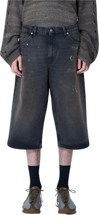Our Legacy Capri Cut Shorts - Heren - Denim shorts - Zwart - L - Katoen - Korte Broeken