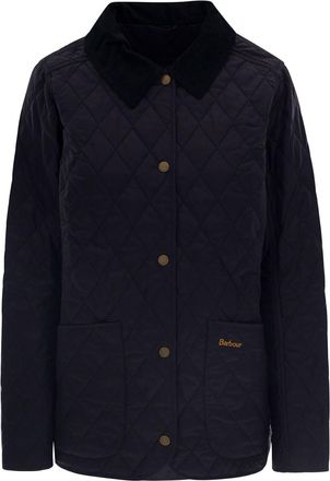 Barbour Blue Quilted Shirt Collar Jacket