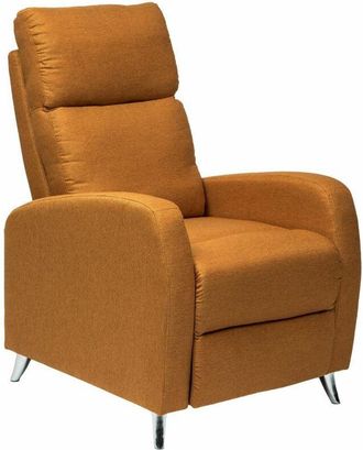 Home Heavenly Home Heavenly - Sill&oacute;n Relax push Moyra. Butaca Reclinable Por Impulso. 107x73x93 Cm. Color: Tela Mostaza