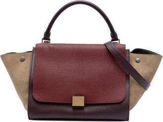 Celine Pre-owned Celine Medium Tricolor Leather Trapeze Satchel Ladies UUPZBFPN3X86QDV3