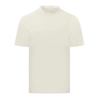 HUGO BOSS T-Shirts, male, Beige, Size: XL Crew-Neck T-Shirt