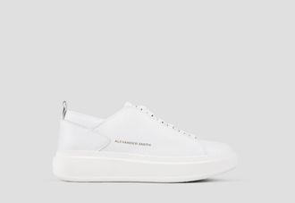 Alexander Smith Wembley Man Deconstructed in white tumbled leather