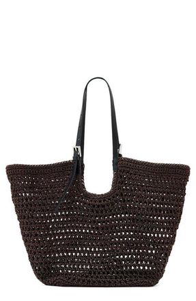 AllSaints Ara Cotton Tote in Burnt Umber Red at Nordstrom
