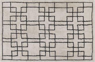 Beliani Rug TURHAL Beige 160 x 230 cm Cotton