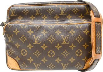 Louis Vuitton Nil Messenger Monogram Canvas Brown Canvas Handbag (Pre-Owned)