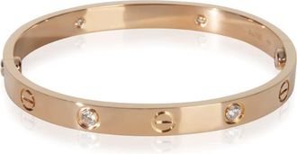 Cartier Pre-Owned Cartier Rose Gold Diamond Love Bracelet