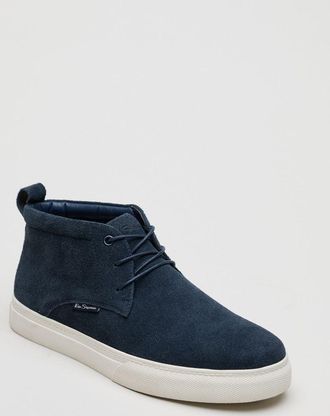 Ben Sherman Parkway Suede Mens Navy Boots - Blue - Size UK 10