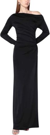 Victoria Beckham Maxi Dresses, female, Black, Size: 2XS Abito Lungo