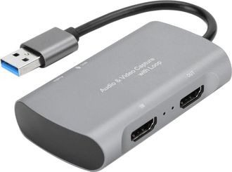 OEM Tarjeta De Captura De Audio Hdmi A Usb Ultraport&aacute;til, Dise&ntilde;o Gris Plateado, Dise&ntilde;ada Para Creadores M&oacute;viles, Baja Latencia Para Compartir Pantalla, En