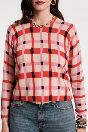 Frances Valentine Honey Sweater Lollipop in Pink/red/multi at Nordstrom, Size X-Small
