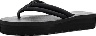 Sanuk Yoga Puff-n-stuff Womens Sandals Black : 10 B - Medium, Synthetic