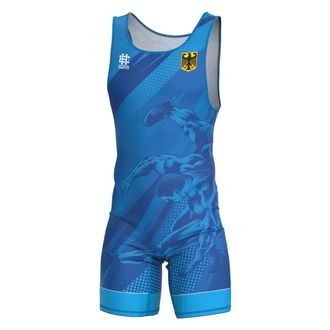 OEM Maillot De Lucha Libre Masculino Con El S&iacute;mbolo De Alemania, Talla 2xl, Color Rojo