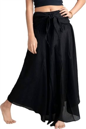Mijeong Park Bow Front Satin Skirt In Black
