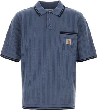 Carhartt Work in Progress Blue None Shirt Collar Polo