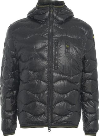 Blauer Quilted Jacket With Hood And Double-Slider Zipper