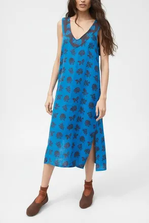 Ace & Jig Beth Reversible V-neck Shift Dress in Azure at Nordstrom, Size X-Small