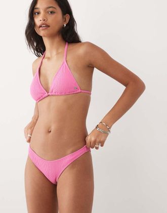 Billabong Slip bikini a vita alta rosa acceso