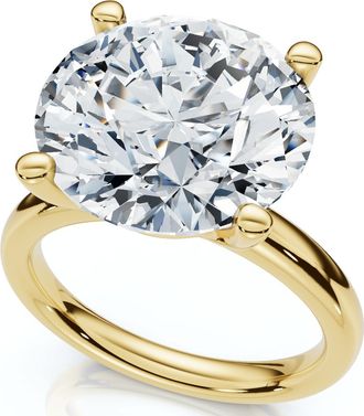 Pompeii3 Certified 9Ct Aurora Solitaire Diamond Engagement Ring Lab Grown