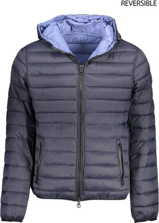 U.S.Polo Association Mens Reversible Puffer Jacket - Dark Grey Nylon - Size EU 54 (Mens)