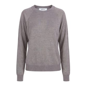 Jucca Ronde hals gebreid - Dames - Ronde hals truien - Beige - M - Truien & Vesten