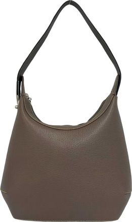 Loewe Brown Leather Shoulder Bag Tote Bag (Pre-Owned)