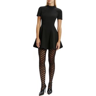 Bardot Zephyra Short Sleeve Minidress in Black at Nordstrom Rack, Size 2