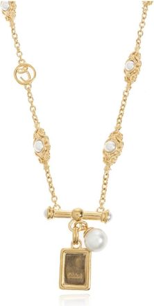 Chlo&eacute; Ketting met parels - Dames - Kettingen - Geel - ONE Size - Accessoires