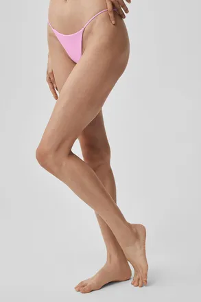 Alo | Airmesh Venus Thong Underwear in Candy Heart Pink, Size: Medium
