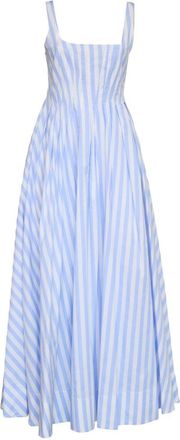 Sportmax Langes Kleid aus gestreifter Baumwolle von Sport Max