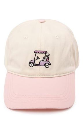 Frasier Sterling Golf Cart Embroidered Baseball Cap in Light Pink at Nordstrom Rack