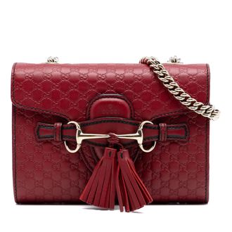 Gucci Tweedehands Mini Microguccissima Emily Crossbody