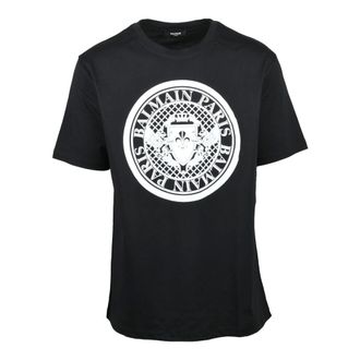 Balmain Hombre, Camisetas, Negro, Talla: L
