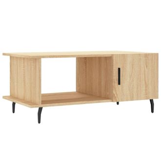vidaXL Vidaxl - Mesa De Centro Madera Contrachapada Roble Sonoma 90x50x40 Cm