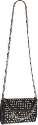 Stella McCartney Womens Crossbody Wallet Falabella Black Polyamide Shoulder Bags