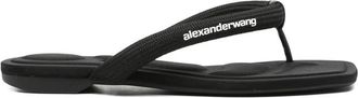 Alexander Wang Jenna Logo-print Thong-strap Sandals
