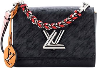 Louis Vuitton Black Epi Leather Braided Handle Twist Mm