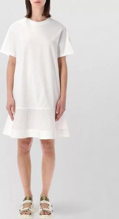 Moncler cotton relaxed-fit short-sleeve knee-length dress