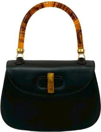 Gucci Pre-owned Handbag - Dames - Vintage Handtas - Zwart - ONE Size - Leer - Vintage