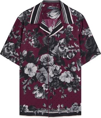 Dolce & Gabbana Floral-print Silk-twill Shirt - Multicoloured 1 - 40 (C15.75 / M)