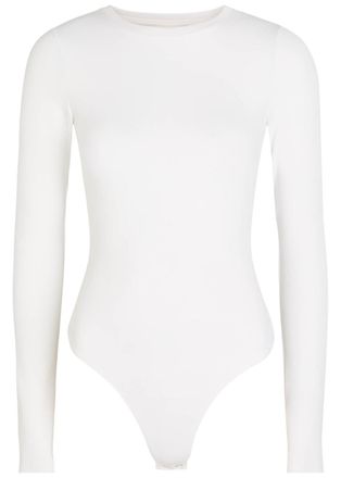 Good American Scuba Stretch-jersey Bodysuit - White - Xxl (UK18 / Xxl)