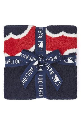 Barefoot Dreams x MLB CozyChic Stroller Blanket in Red Sox Multi at Nordstrom