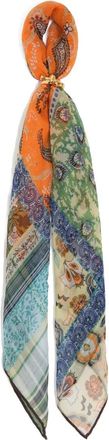 Bimba & Lola Paisley Print silk keyring scarf - women - Silk - One Size - Orange
