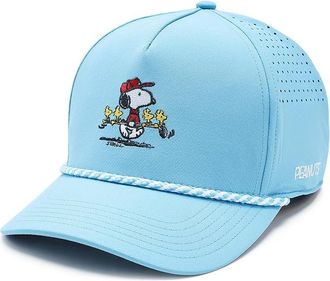 Black Clover Snoopy Crew 5 Panel Mid Rope Adjustable Hat Baseball Caps Carolina Blue, Polyester/Spandex