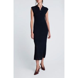 Kenneth Cole Collared Polo Sweater Dress in Dark Navy at Nordstrom, Size X-Small